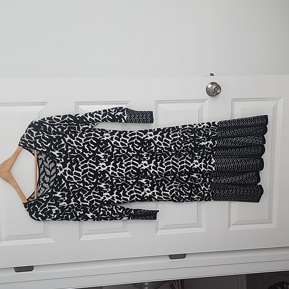 Black and White sweater dress